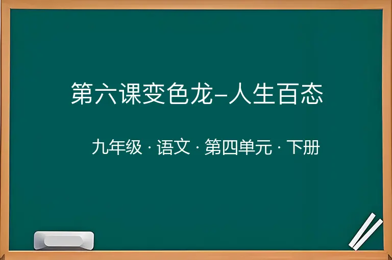 第六课变色龙-人生百态-九年级-语文-下册-第四单元