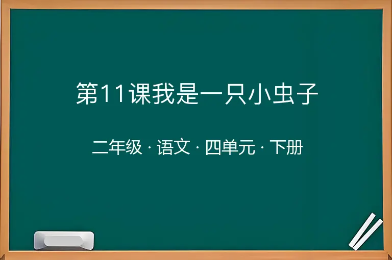 第11课我是一只小虫子-二年级-语文-下册-四单元