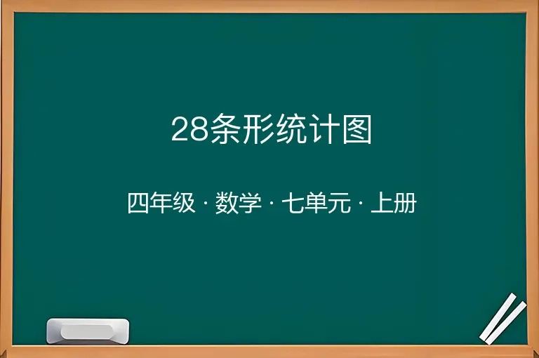 28条形统计图-四年级-数学-上册-七单元
